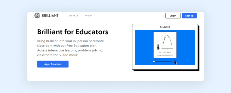 Brilliant for Educators plan Brilliant for Educators plan