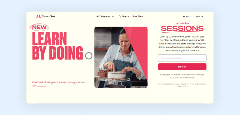 Masterclass sessions Masterclass sessions