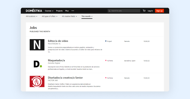 Domestika jobs Domestika jobs