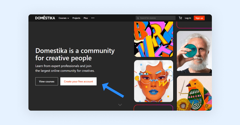 Create a Domestika account Create a Domestika account