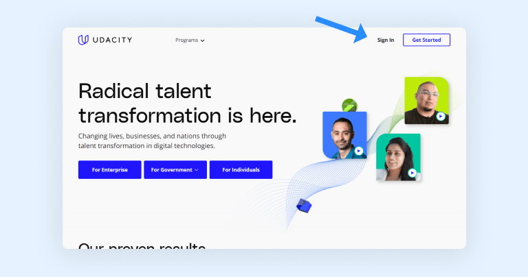 Create a Udacity account Create a Udacity account