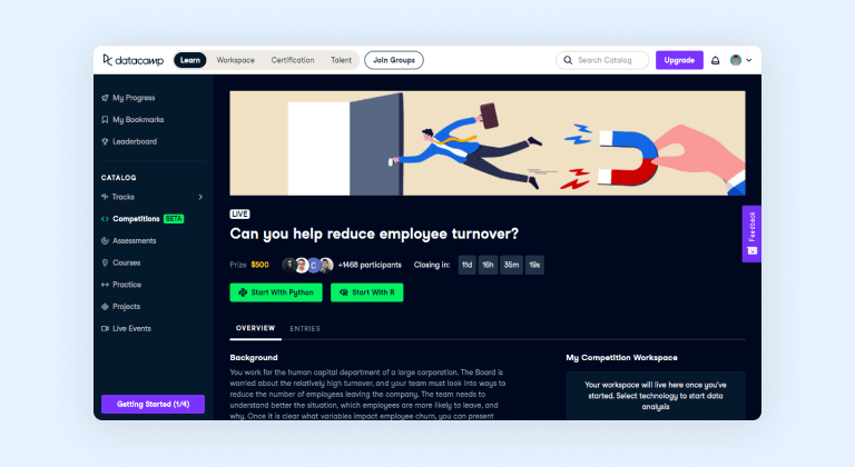DataCamp competitions DataCamp competitions